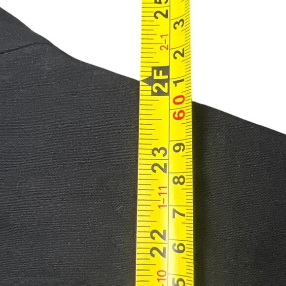 Eileen fisher Size Large Linen Black Button Down Mandarin Top Women’s Size L - Picture 5 of 7